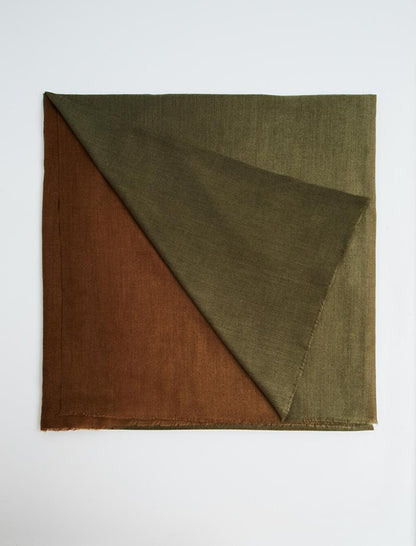 Stylish Khaki Color Transition Shawl