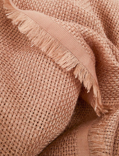 Beige Tassel Detailed Stylish Shawl