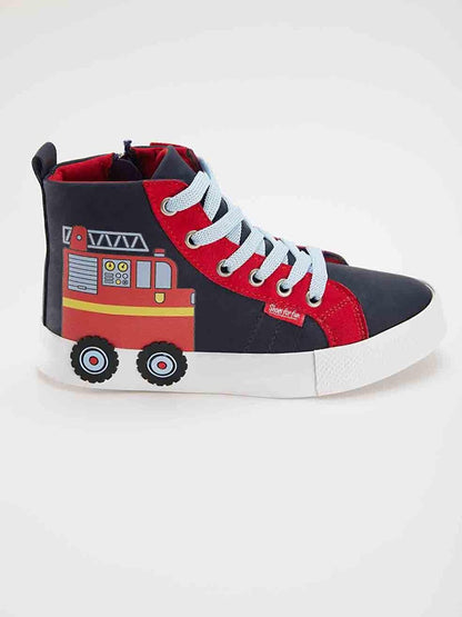 Firefighter Boys Navy Blue Sneakers