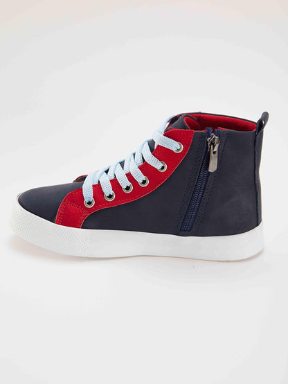 Firefighter Boys Navy Blue Sneakers