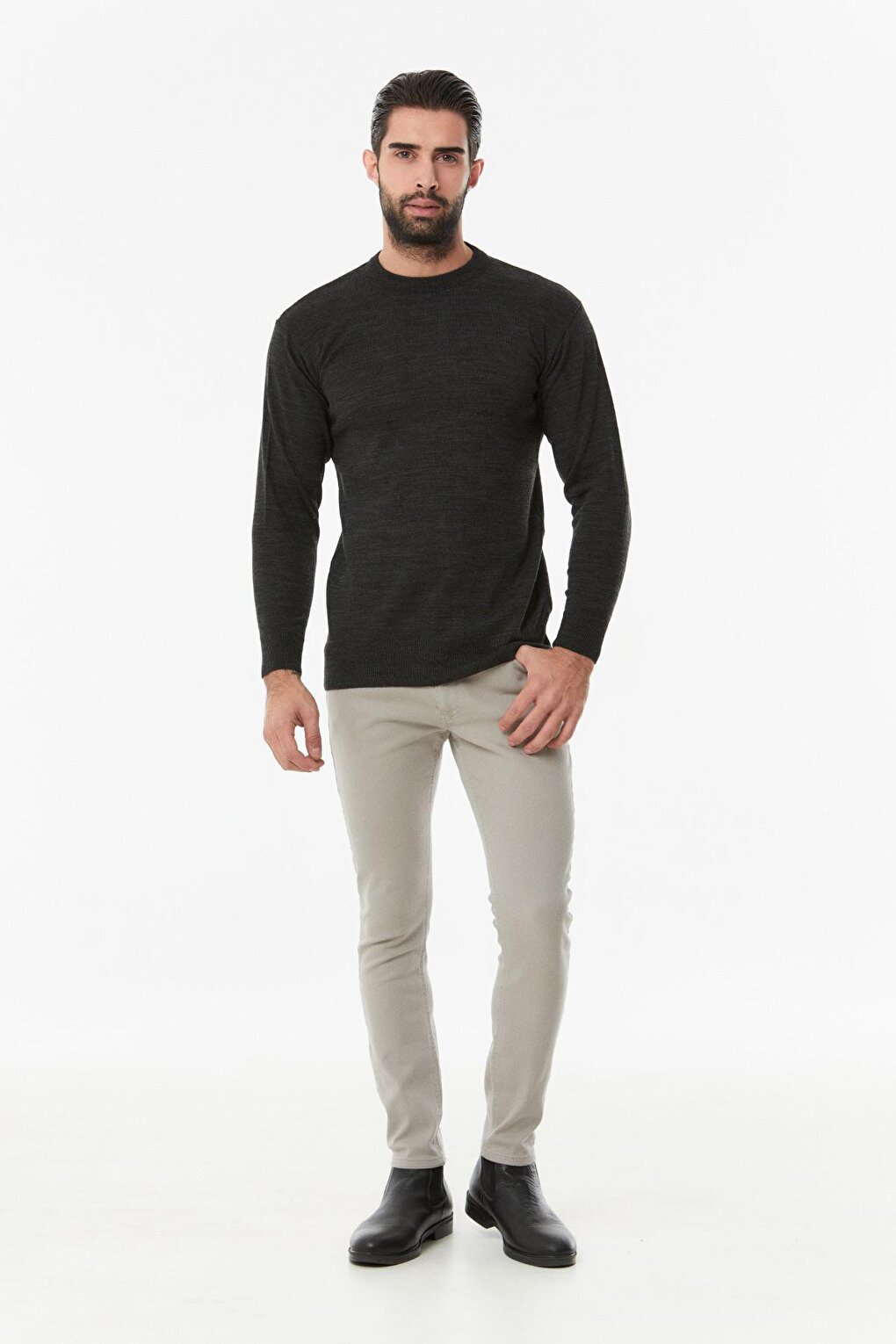 Crew Neck Knitwear Sweater