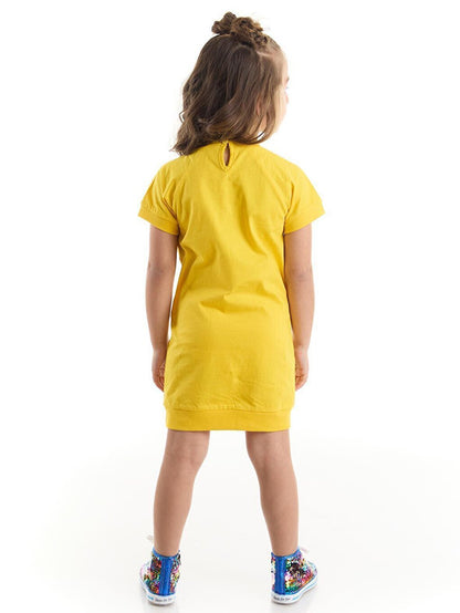 Yellow Fox Flower Girl's Yellow Dress