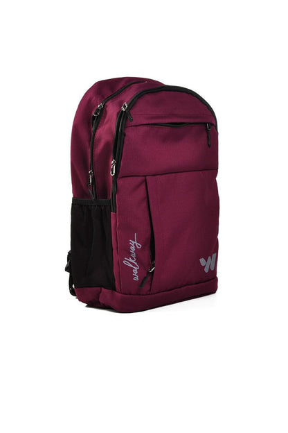 Combat Burgundy Unisex School Bag