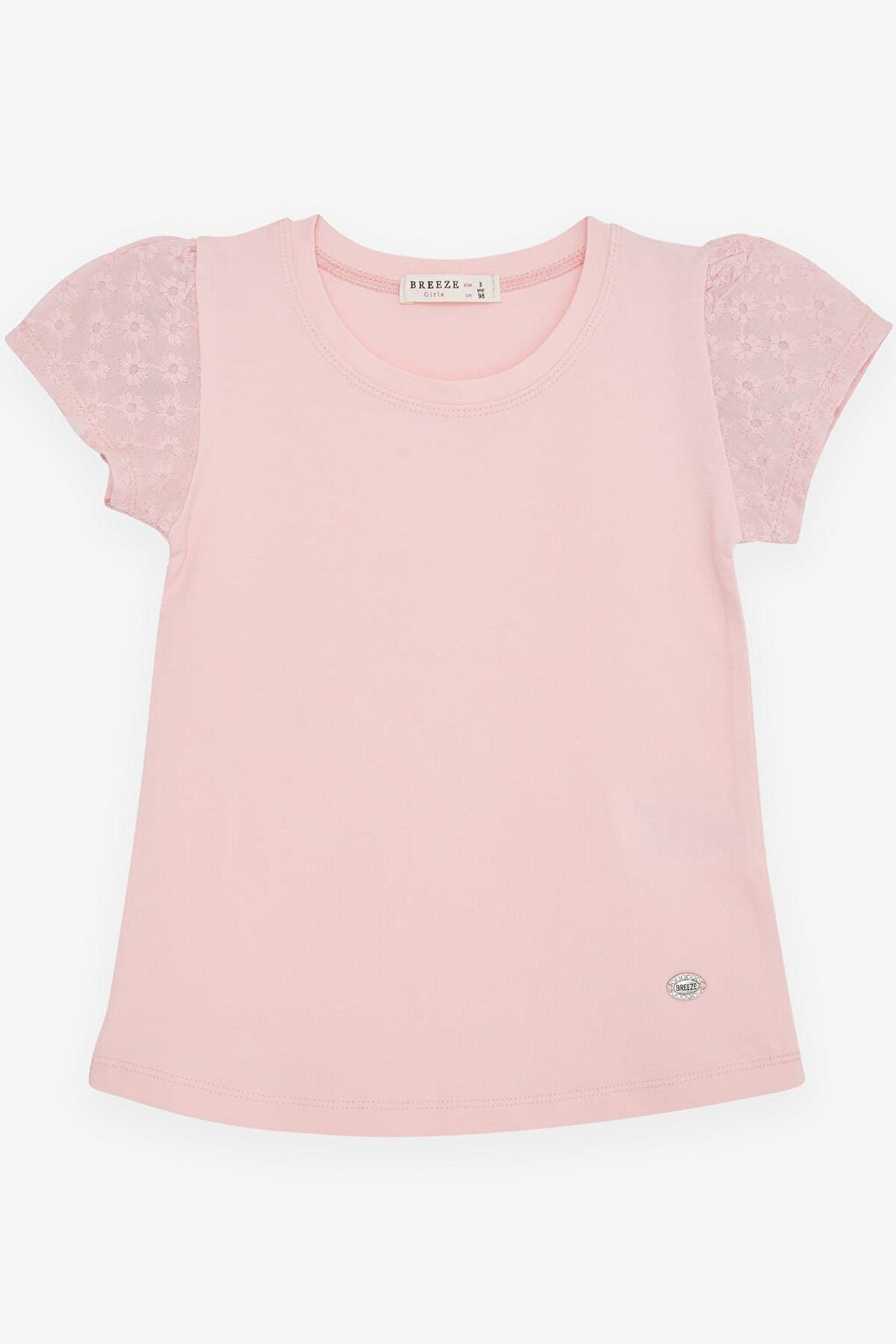 Girl's T-Shirt Scalloped Pink (Age 3-8)