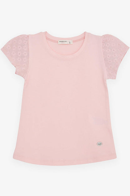 Girl's T-Shirt Scalloped Pink (Age 3-8)