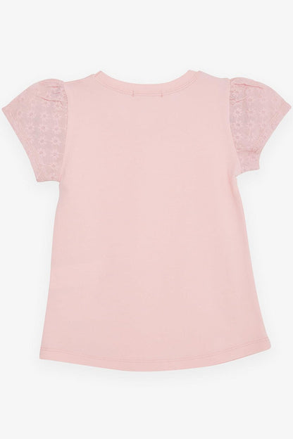 Girl's T-Shirt Scalloped Pink (Age 3-8)