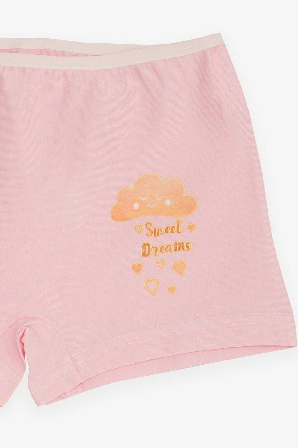 Girl's Boxer Cute Cloud Printed Pink (Age 7)