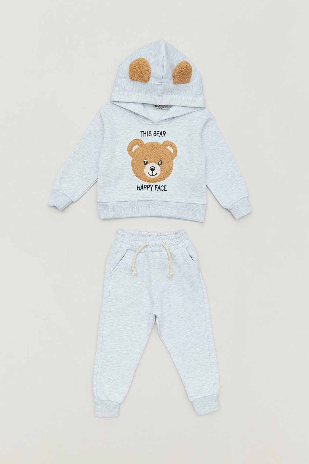 Embroidered Sweatshirt Boys' Tracksuit Set