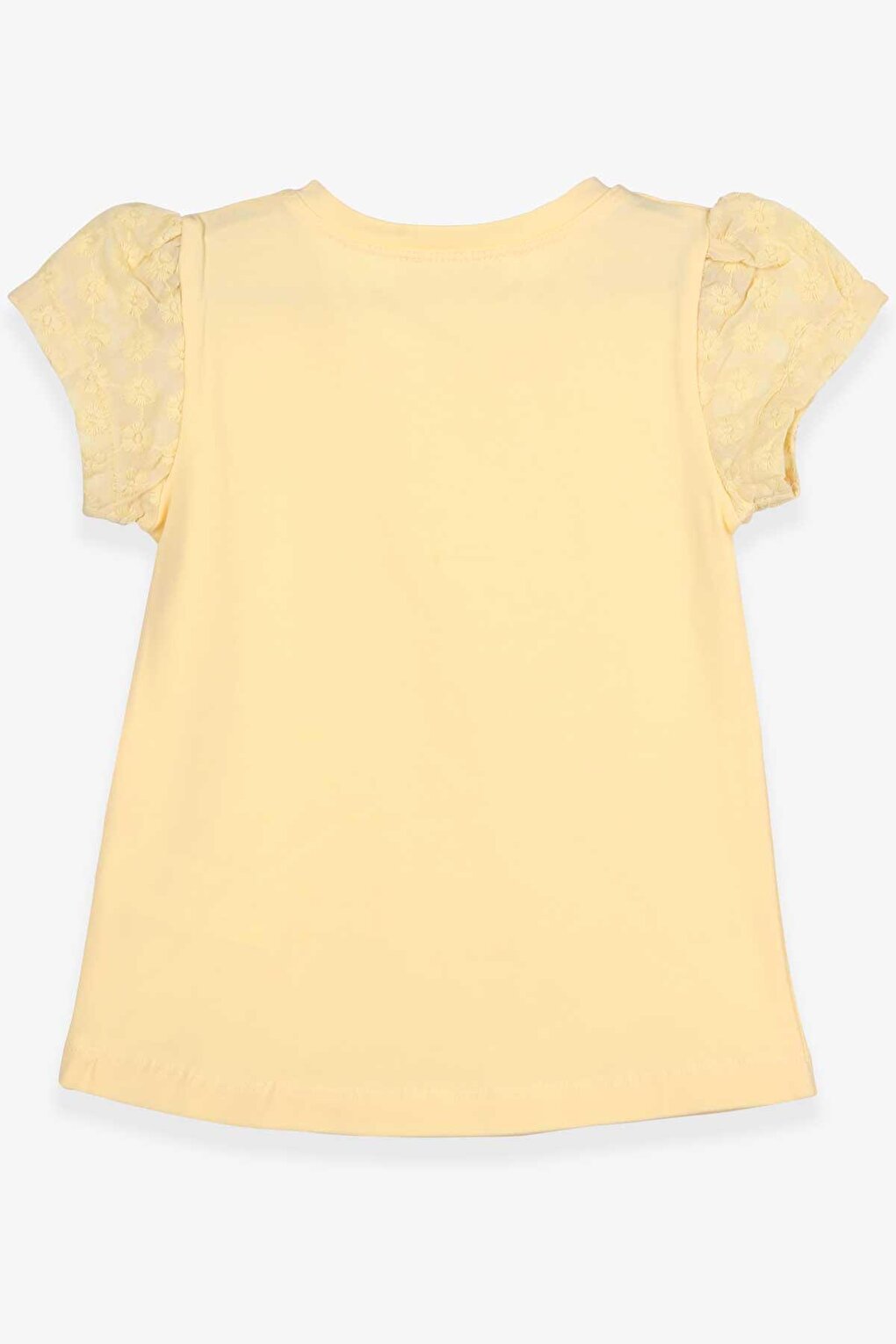 Girl's T-Shirt Scalloped Yellow (Age 3)