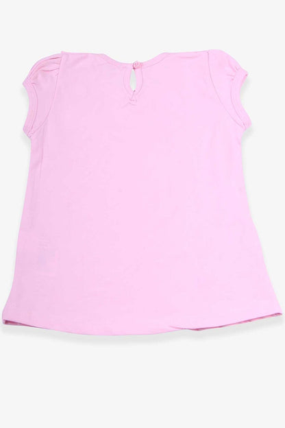 Girl's T-Shirt Frilly Laced Powder (3-8 Years)