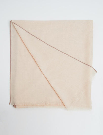 Beige Tassel Detailed Basic Shawl