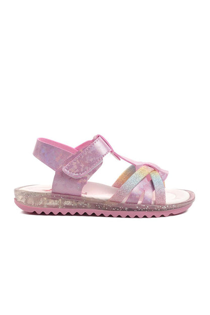 Arz 1200-P Pink Glitter Girls Sandals