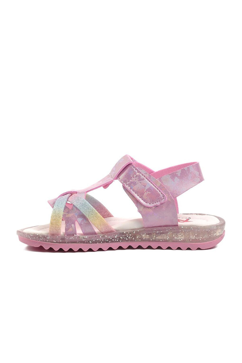 Arz 1200-P Pink Glitter Girls Sandals