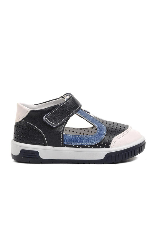 3000-B Navy Blue-White Children's Shoes