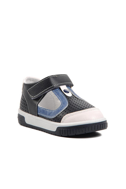 3000-B Navy Blue-White Children's Shoes