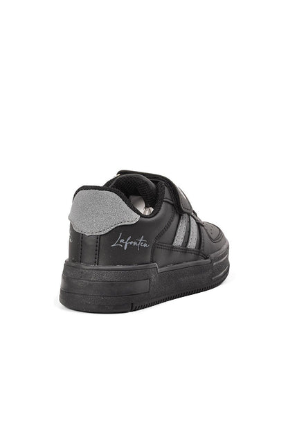 Black-Smoked Velcro Boys Sneaker 715-P