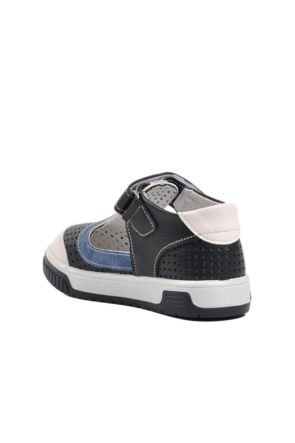 3000-B Navy Blue-White Children's Shoes