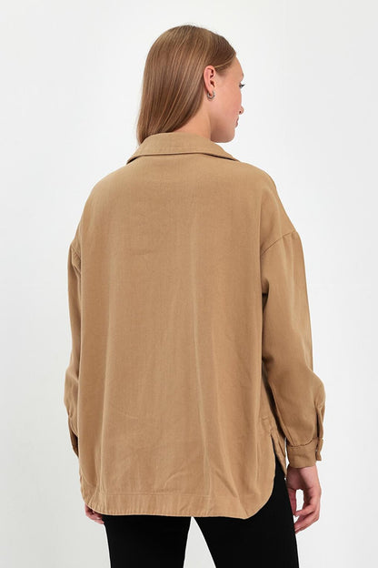 Women's Double Pocket Front Gabardine Jacket