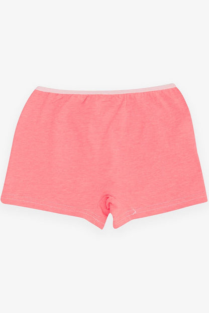 Girl's Boxer Floral Printed Neon Pink (Ages 7-11)