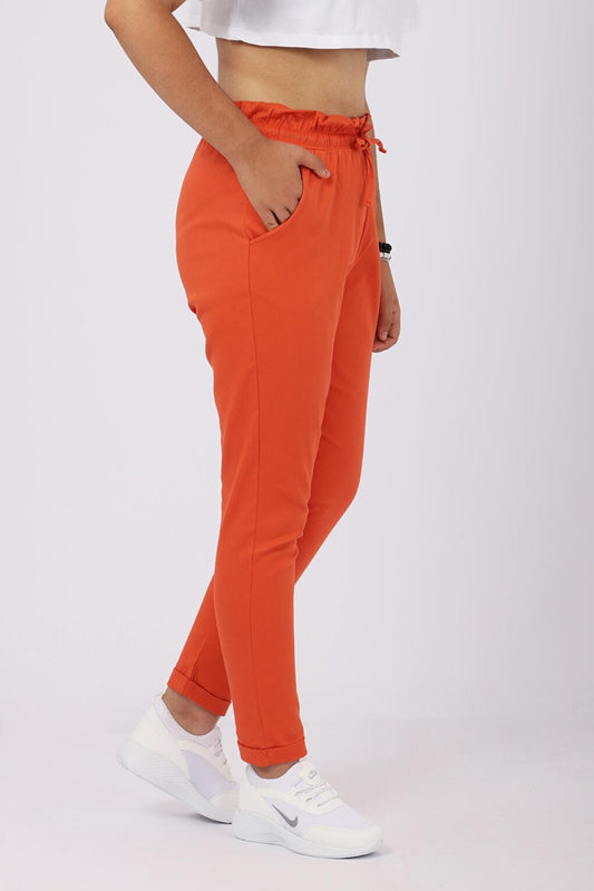 Girls' Carrot Trousers Gabardine Fabric 8-14 Years Old