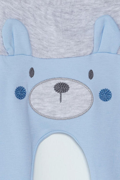 Bear Printed Elastic Baby Boy Sweatpants