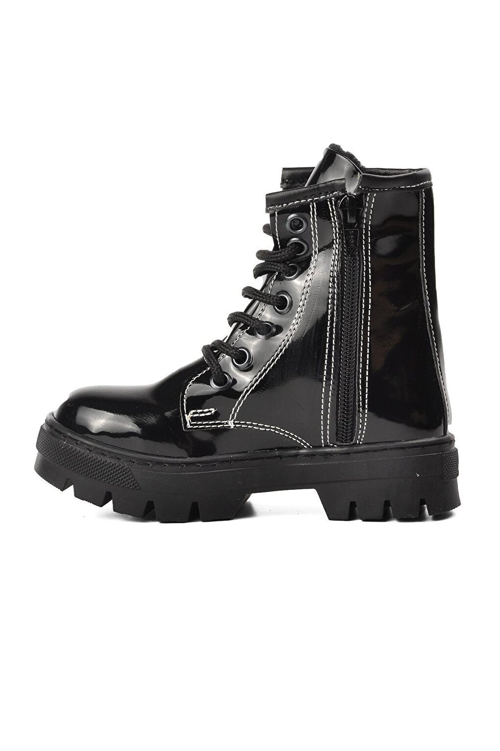 Arz 2301001-P Black Patent Leather Children's Boots