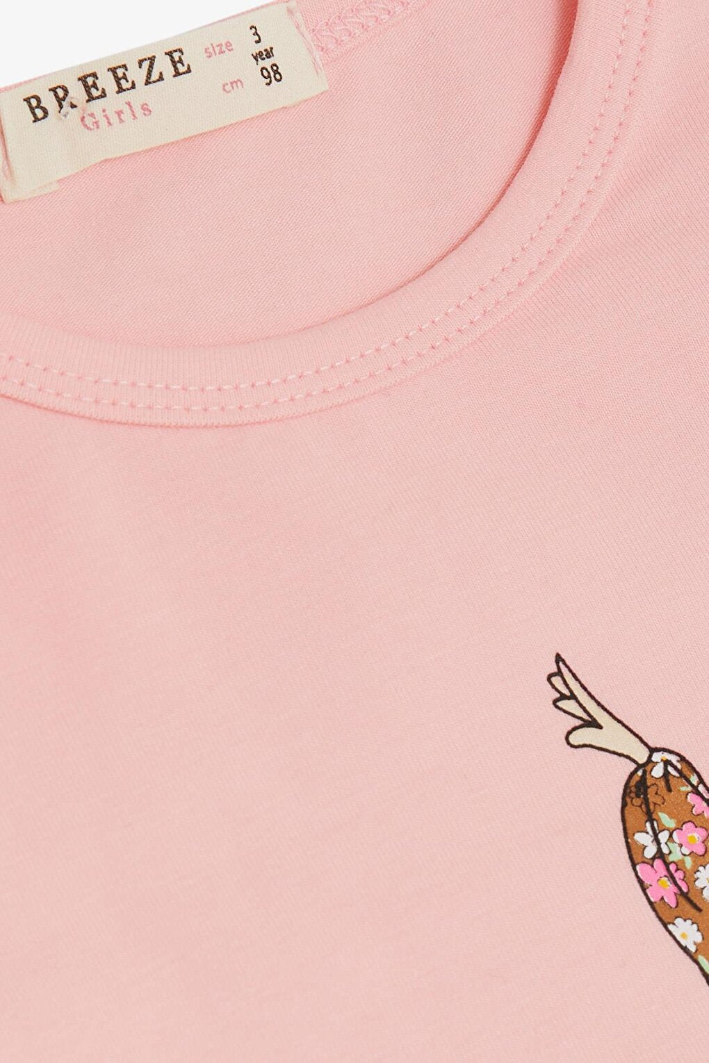 Girl's Long Sleeve T-Shirt Friendship Themed Dancer Girl Printed Pink (Age 2-6)