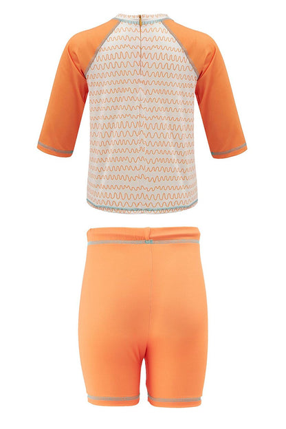 Shorts T-Shirt Set Short Sleeve Pineapple Kids Baby Swimsuit 5386 Kawaii Orange