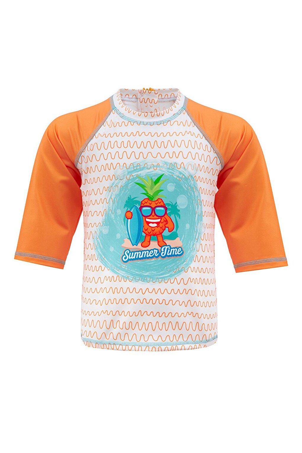 Shorts T-Shirt Set Short Sleeve Pineapple Kids Baby Swimsuit 5386 Kawaii Orange