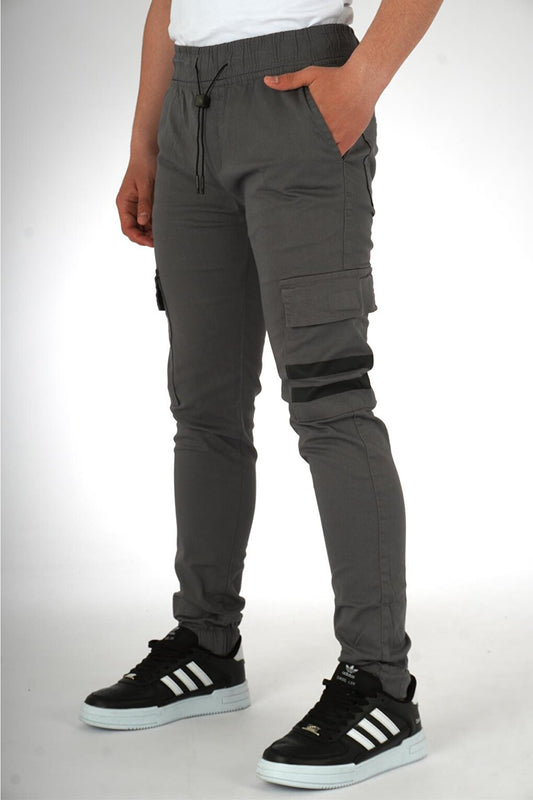 Boy's Elastic Cargo Pants Fit Canvas2-15 Years