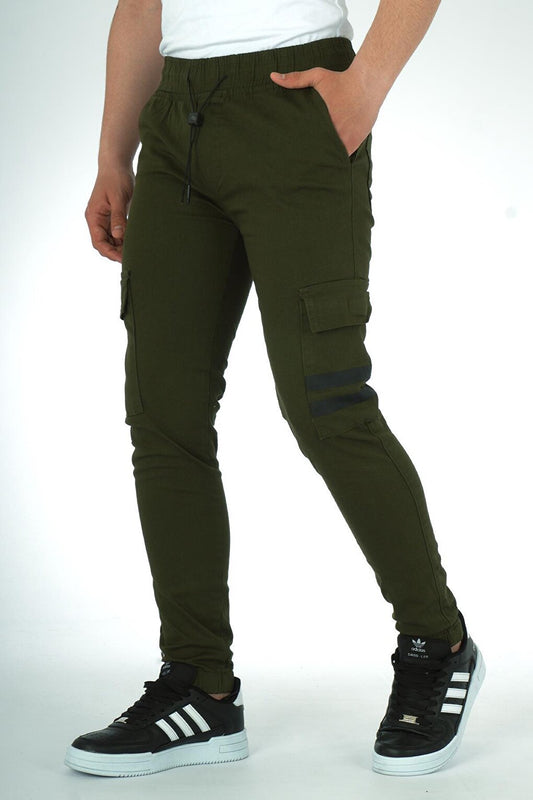 Boy's Elastic Cargo Pants Fit Canvas2-15 Years