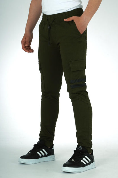 Boy's Elastic Cargo Pants Fit Canvas2-15 Years