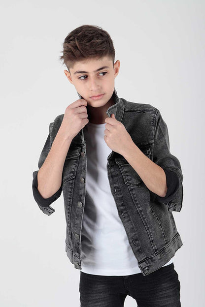 Boy's Jean Jacket Fashionable Ak22133623