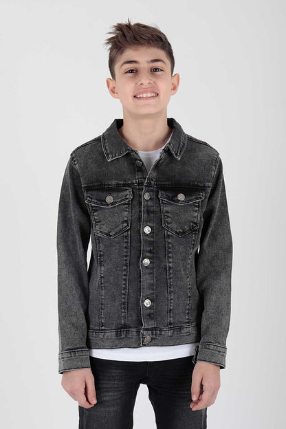 Boy's Jean Jacket Fashionable Ak22133623