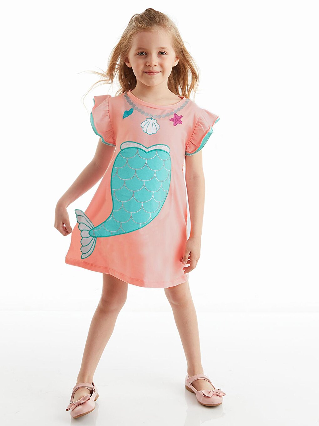 Mermaid Pink Girls Dress