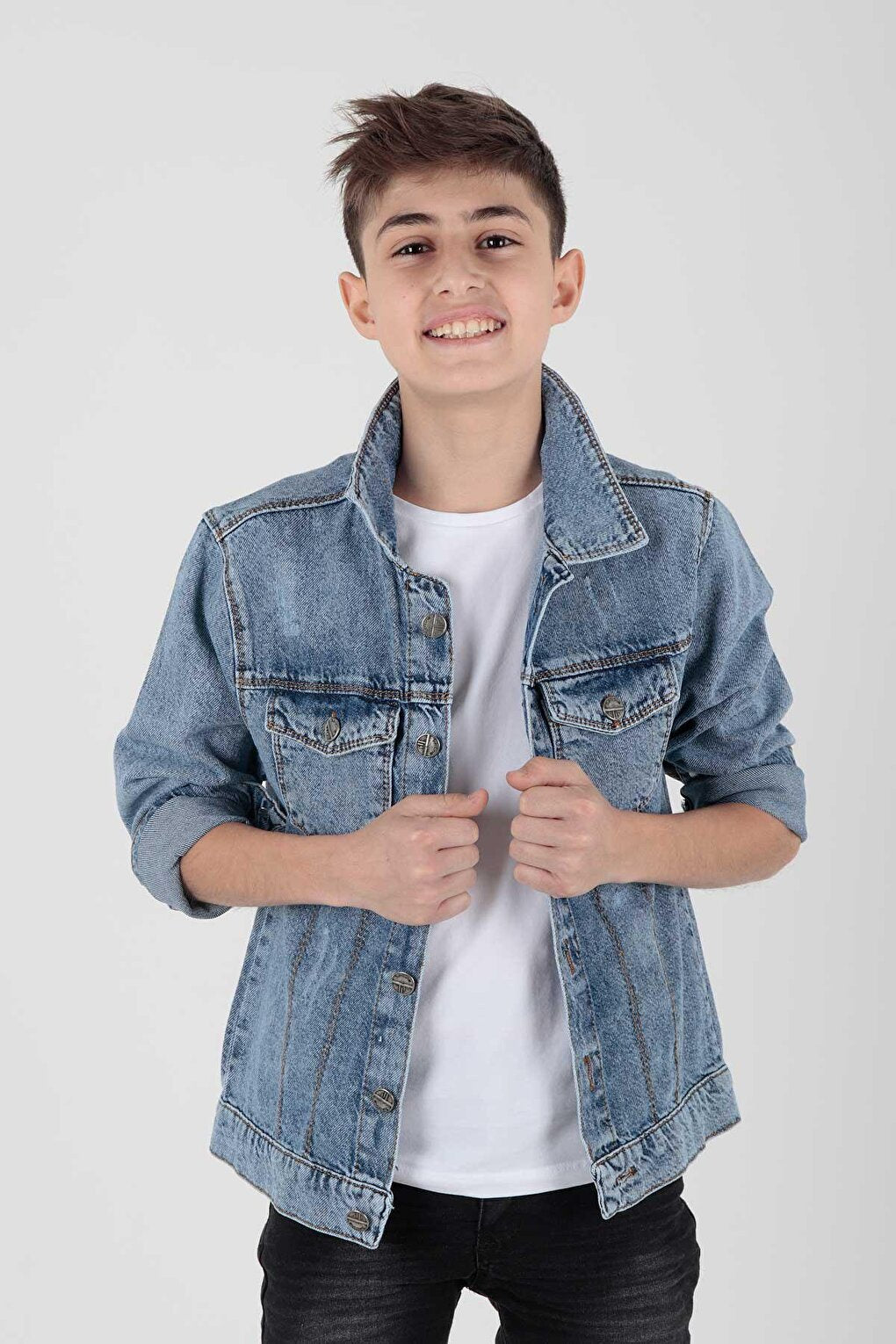 Boy's Cotton Jean Jacket Casual Fashionable Ak22162123