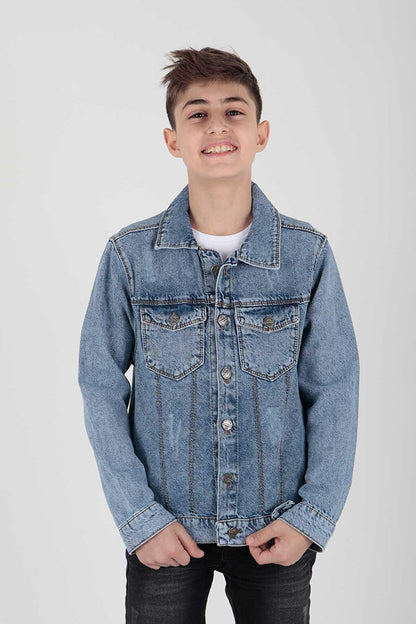 Boy's Cotton Jean Jacket Casual Fashionable Ak22162123