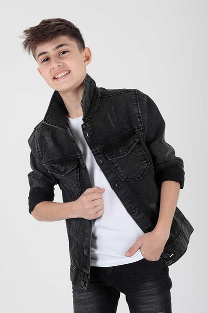 Boy's Cotton Jean Jacket Casual Fashionable Ak22162123