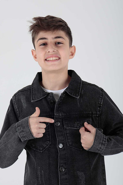 Boy's Cotton Jean Jacket Casual Fashionable Ak22162123