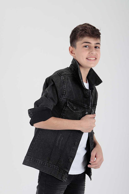 Boy's Cotton Jean Jacket Casual Fashionable Ak22162123