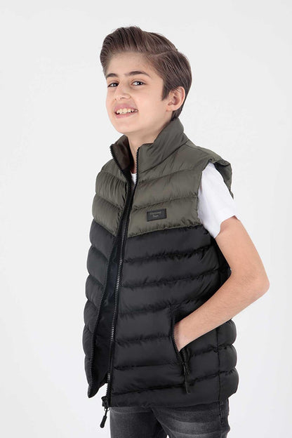 Boy's Fashion Trend Hoodless Puffer Vest Ak217980