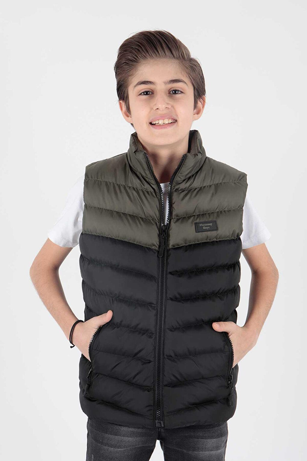 Boy's Fashion Trend Hoodless Puffer Vest Ak217980