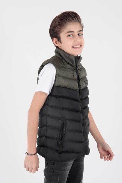 Boy's Fashion Trend Hoodless Puffer Vest Ak217980