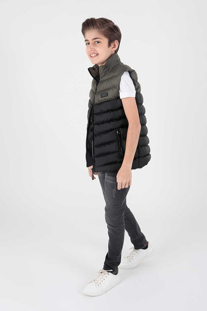 Boy's Fashion Trend Hoodless Puffer Vest Ak217980