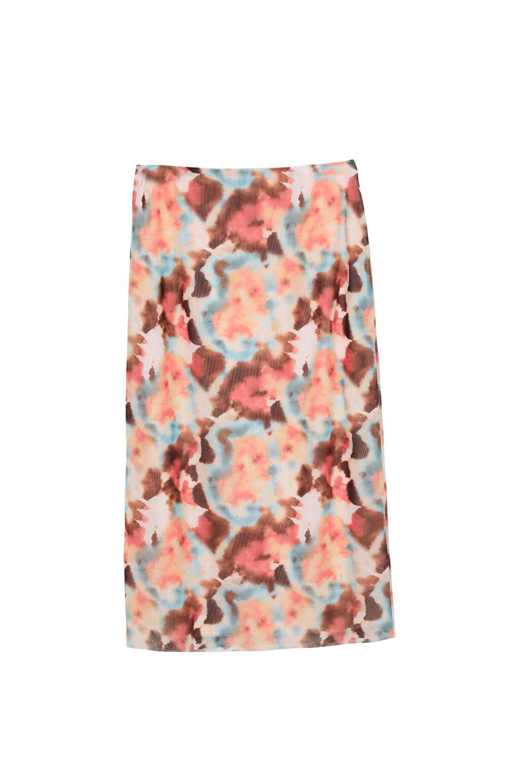 Patterned Pencil Skirt Pink