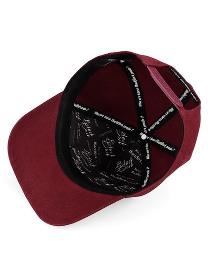 V1 Baseball Taurus - Unisex Claret Red Hat (Cap) with 2 Code Logo