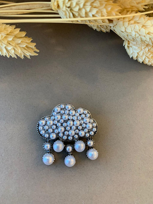 Pearl Cloud Brooch