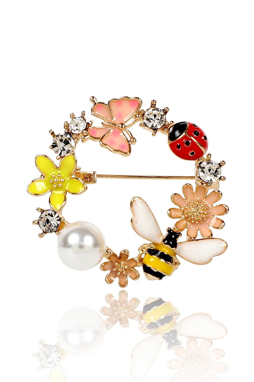 Bee Butterfly Brooch