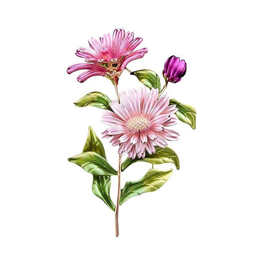 Pink Flower Brooch