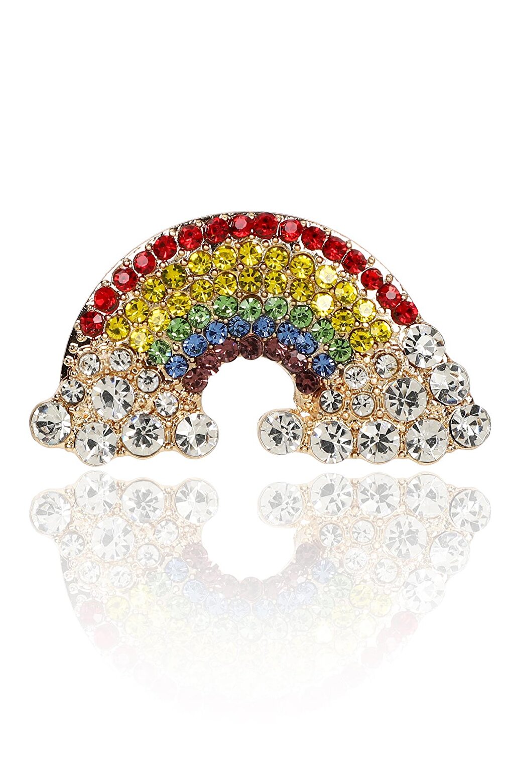 Rainbow and Cloud Brooch